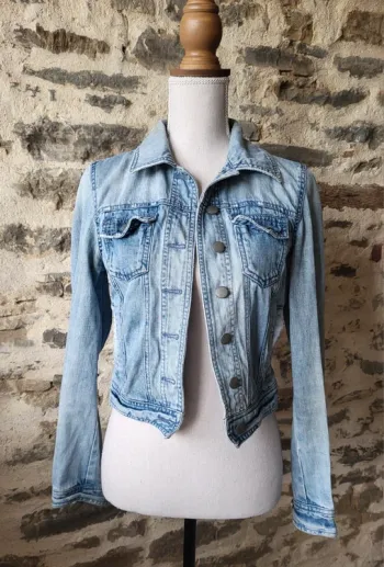 Veste en jean bleue claire Vero Moda Taille XS ou 34
