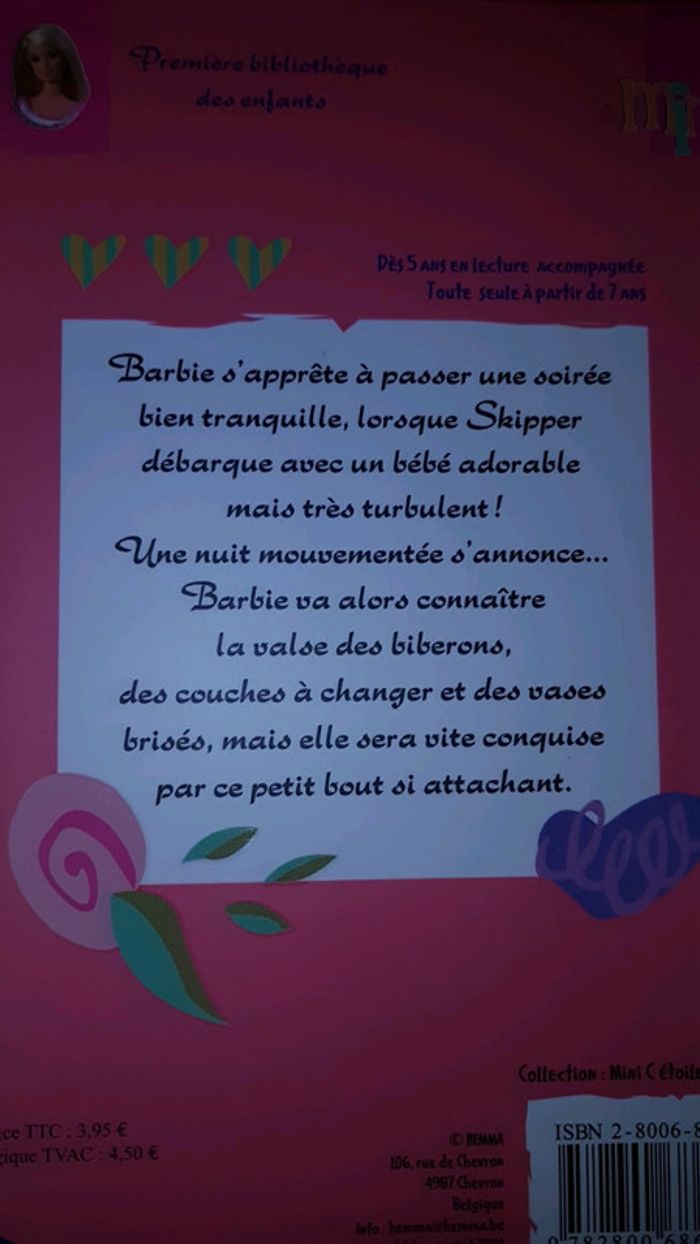 4 livres Barbie dont Coeur de Princesse - photo numéro 4