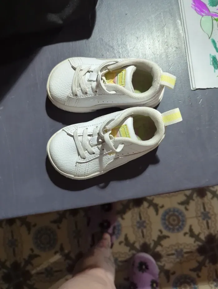 Baskets Puma blanches - photo numéro 3