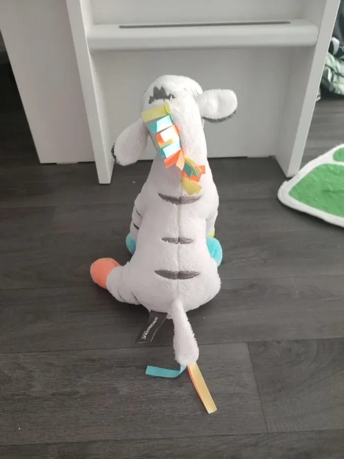 Peluche zèbre coloré - photo numéro 2
