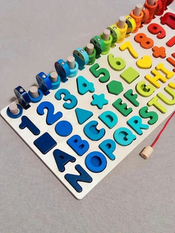 Jeu en bois éducatif pour enfant - photo numéro 3