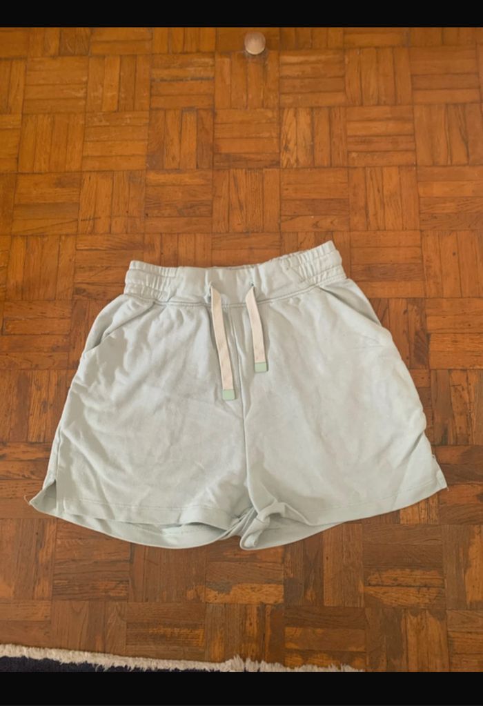 short décathlon bleu clair e