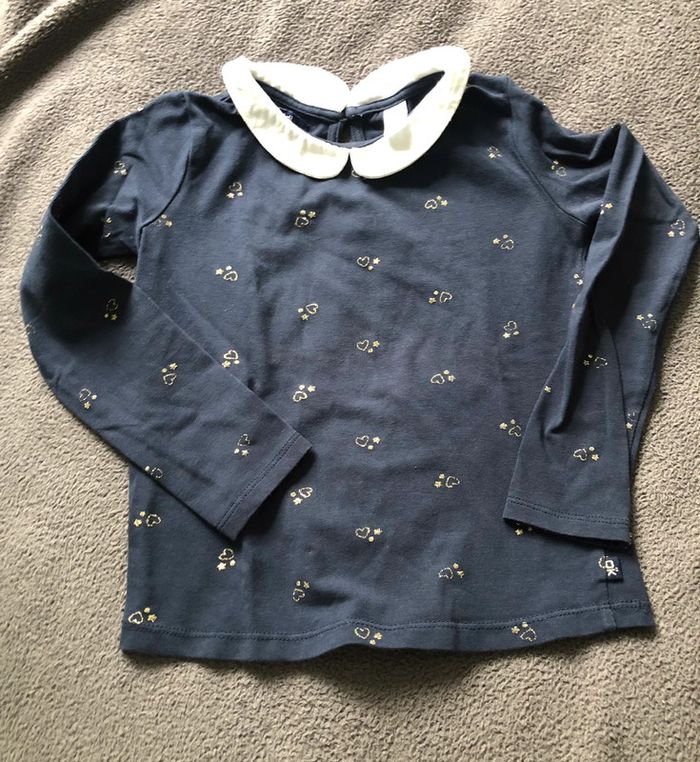 T shirt manches longues habillé Obaibi 3 ans 98 cm