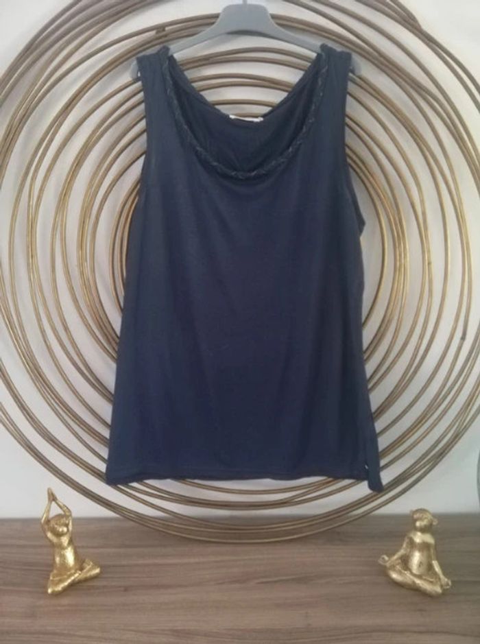 Débardeur bleu marine DDP taille L - photo numéro 4