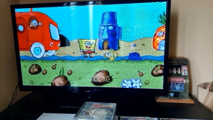 Bob l'éponge spongebob squarepants ps1 ultra rare complet Version français - photo numéro 12