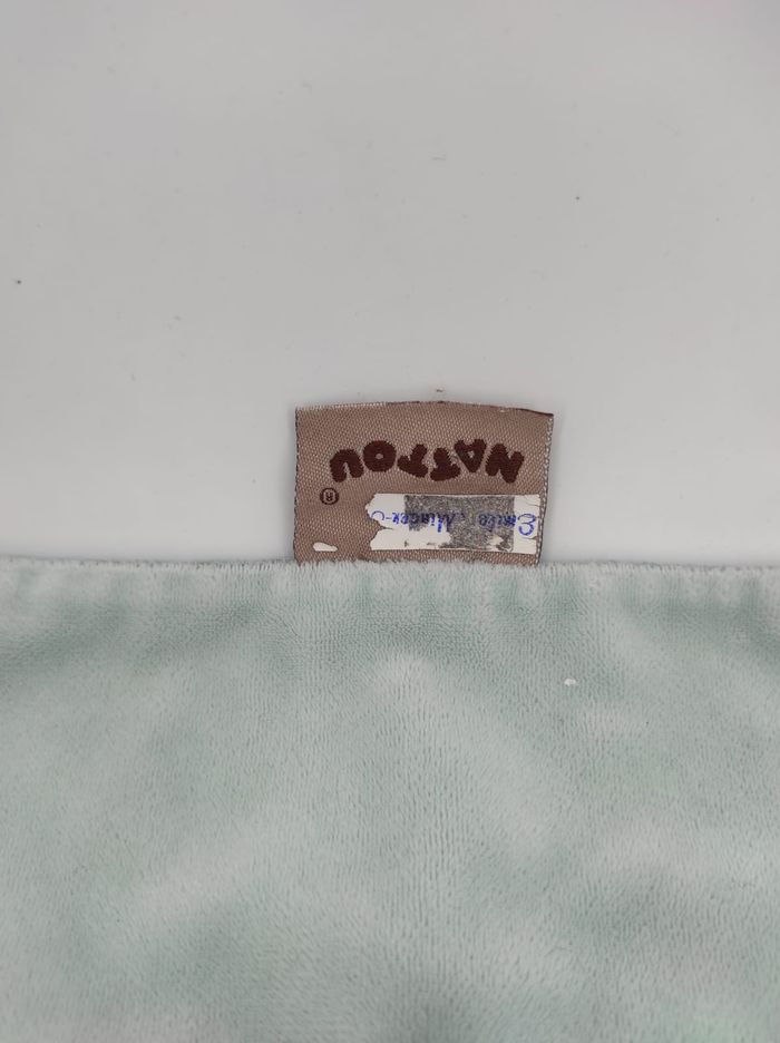 Doudou Plat Ours Jules Gris Bleu Nattou - photo numéro 4