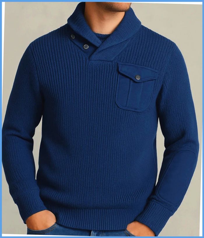Pull col roulé Ralph Lauren Vintage Bleu marine Taille S