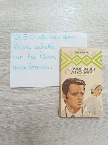 Livre Harlequin série blanche