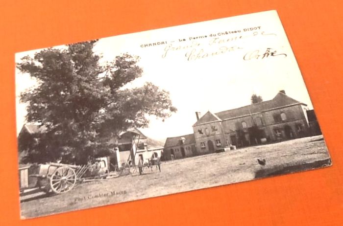 Carte postale ancienne Chandai (Orne) La Ferme du Château Didot - photo numéro 2