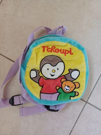 Mini sac à dos velours T'choupi