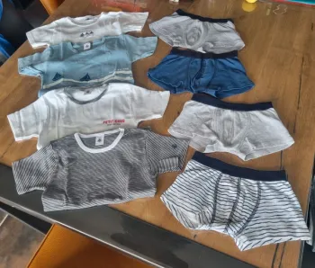 Lot sous vêtements petit bateau
