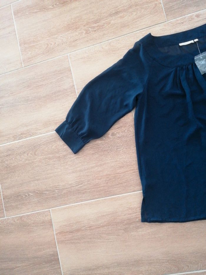 Blouse femme bleu marine DAXON taille40 - photo numéro 2