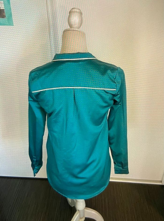 Veste de pyjama en satin turquoise WanderLust TS - photo numéro 2