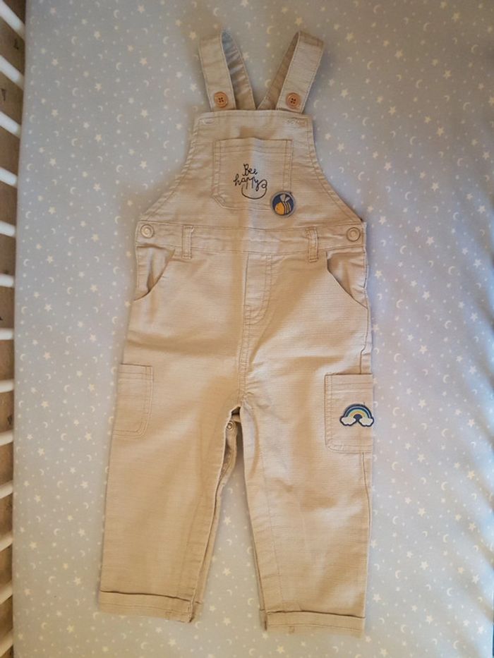 Salopette beige petit 23 mois