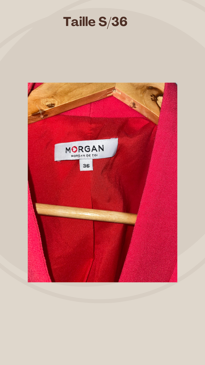 Robe tailleur rose MORGAN en taille 36 - photo numéro 2