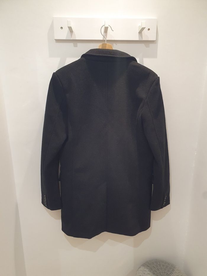 Manteau caban noir Cambridge mi-long Taille L (taille petit) - photo numéro 4