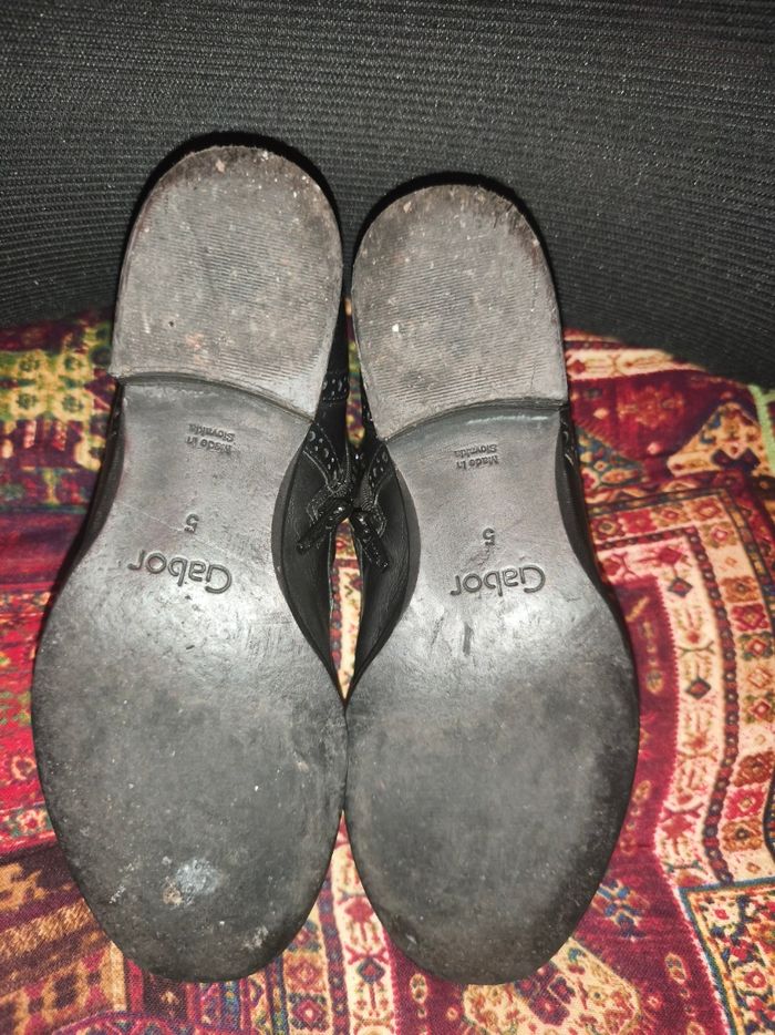 Bottines derbies Gabor cuir véritable pleine fleur - photo numéro 5