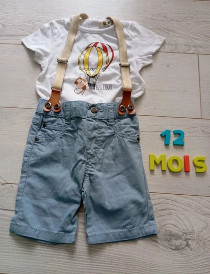 Ensemble bretelles 12 mois