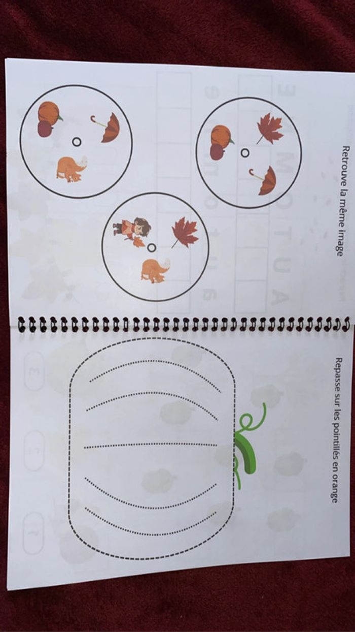 Livret activité enfant thème automne 2-5 ans - photo numéro 3