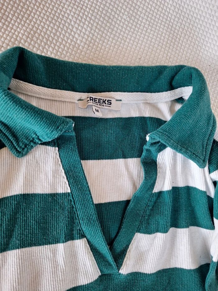 Pull court femme manches longues creeks taille M - photo numéro 2