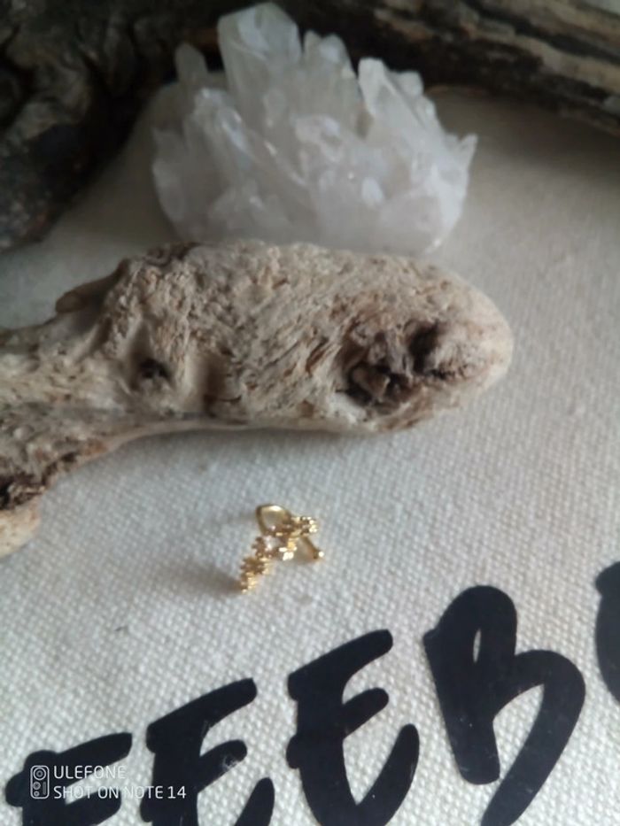 Clip oreille doré bohème étoile zircon - photo numéro 3