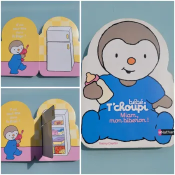 Livre en forme 🍼 Bébé T'choupi, Miam mon biberon ! 🍼livre à flaps