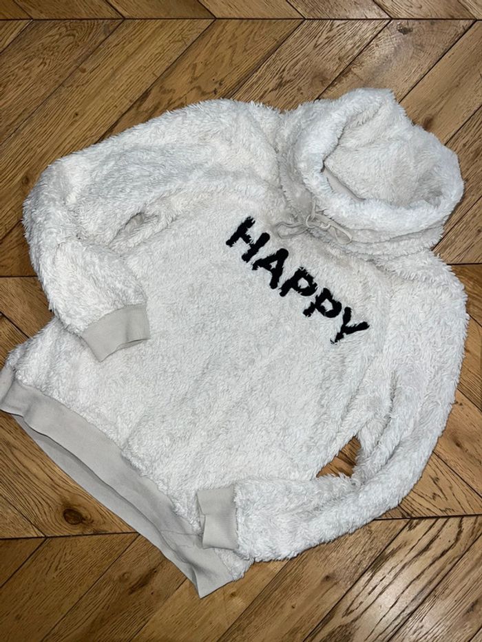 Pull Sweat en pilou pilou tout doux hiver col montant bien chaud taille M 38 - photo numéro 2