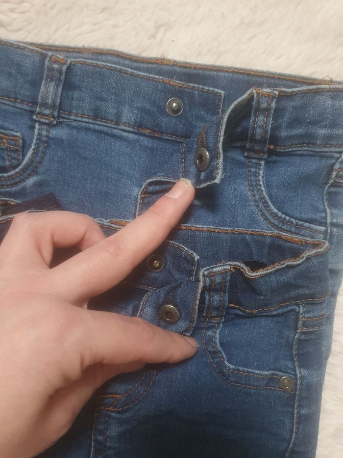 Lot de deux jeans type slim 6 mois - photo numéro 7