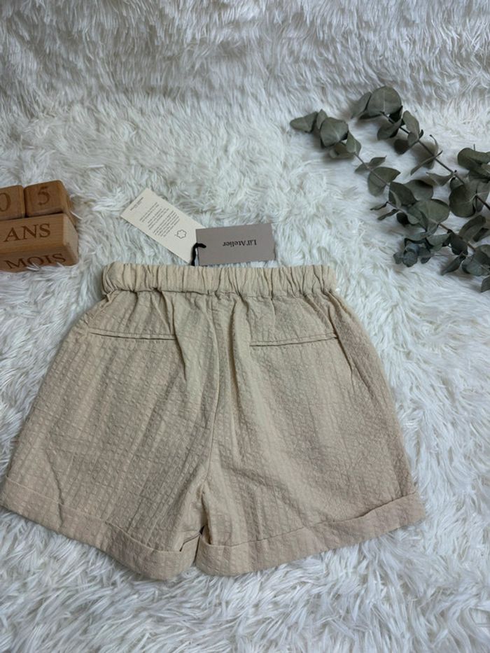 Short beige taille 5-6 ans Lil atelier - photo numéro 5