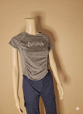 T-shirt court "Stargirl" Gris délavé - FB Sister - Taille L - Neuf