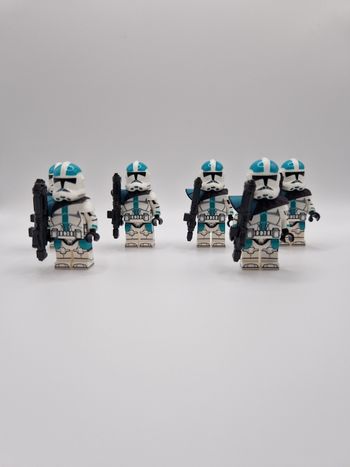 Figurines type lego 6 clones vert star wars
