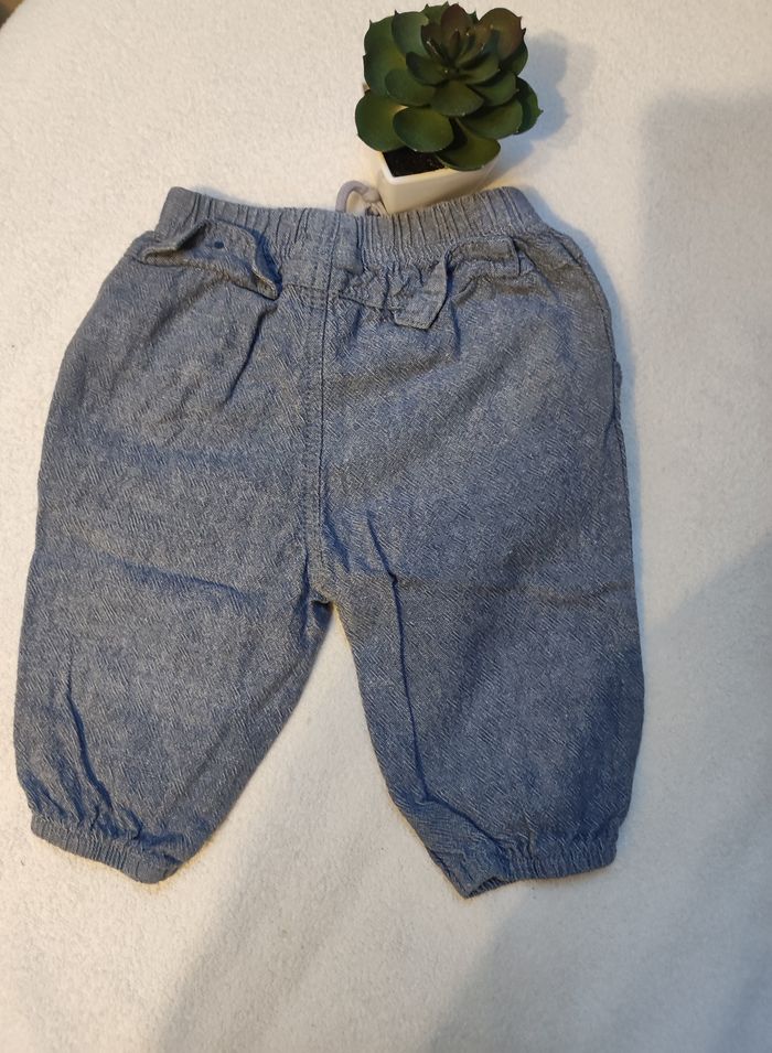 Pantalon lééger bleu Winnie l'ourson garçon - Taille 3 mois - Disney Baby - photo numéro 4