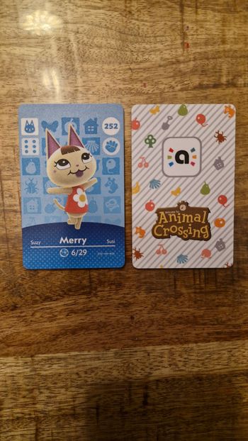 Carte Amiibo Merry - Susy - Susi 252