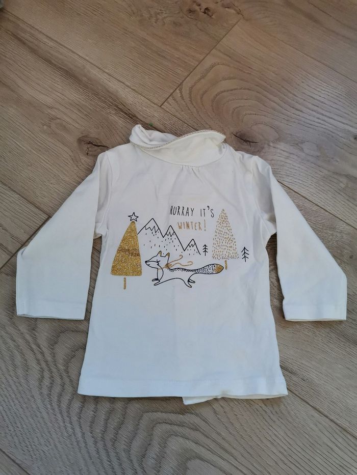 Tee shirt col roulé