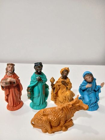 Lot figurines santon crèche années 50