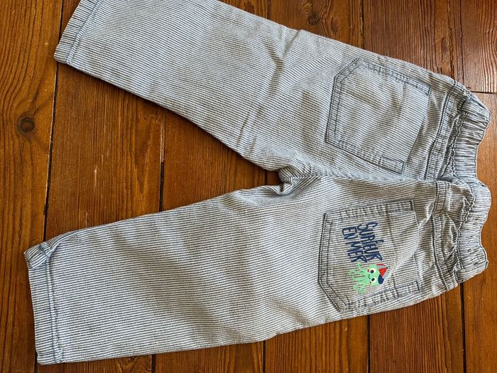 Ensemble Sergent Major pantalon+polo bleu 18 mois - photo numéro 3