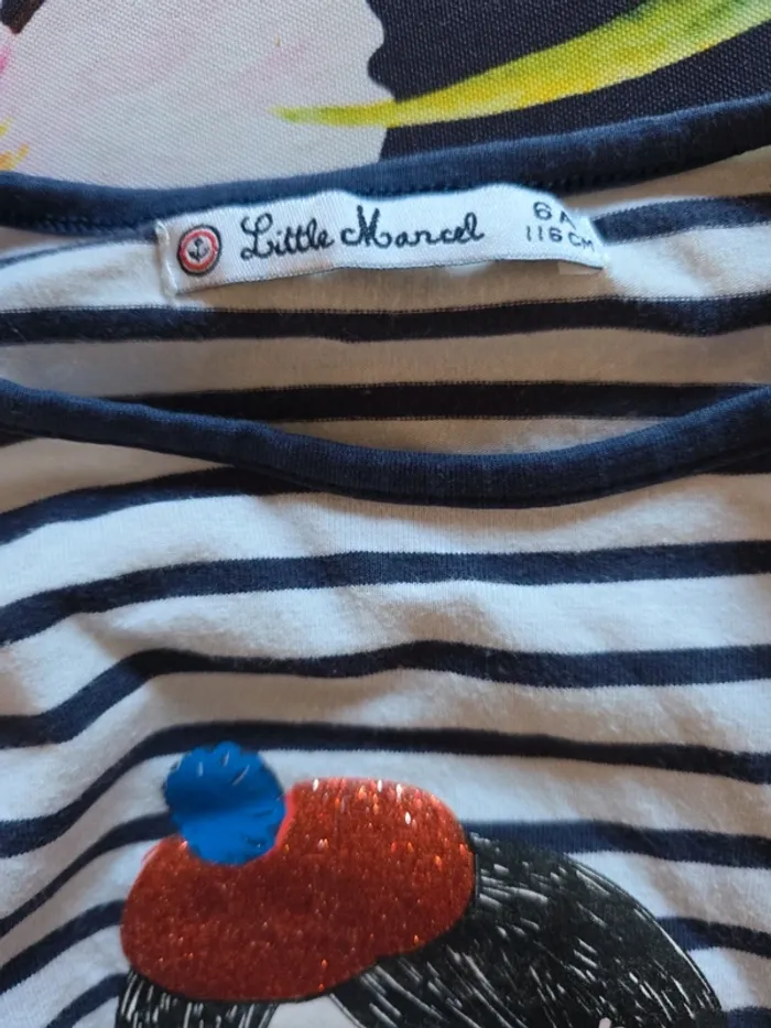 T shirt Little Marcel - photo numéro 3