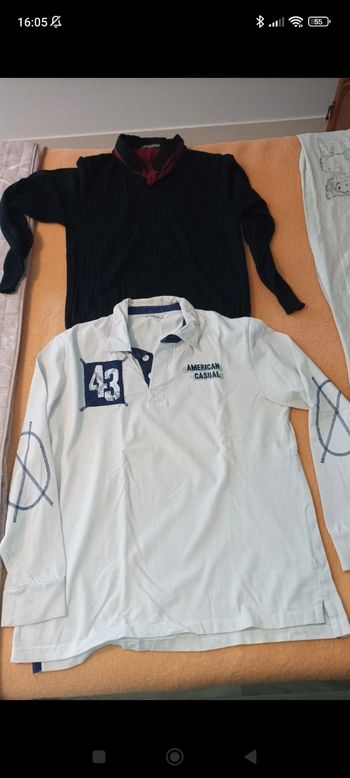 Lot de polo/pull homme XL 