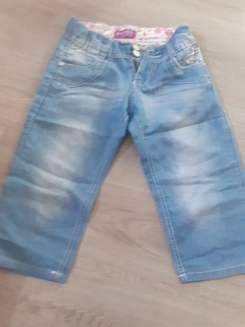 Pantacourt jeans souple 10ans