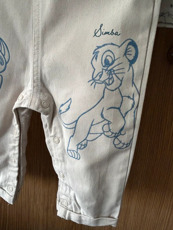 Salopette/t-shirt ML taille 80 cm - photo numéro 3