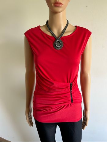 Blouse rouge sans manches Morgan taille XS jamais portée