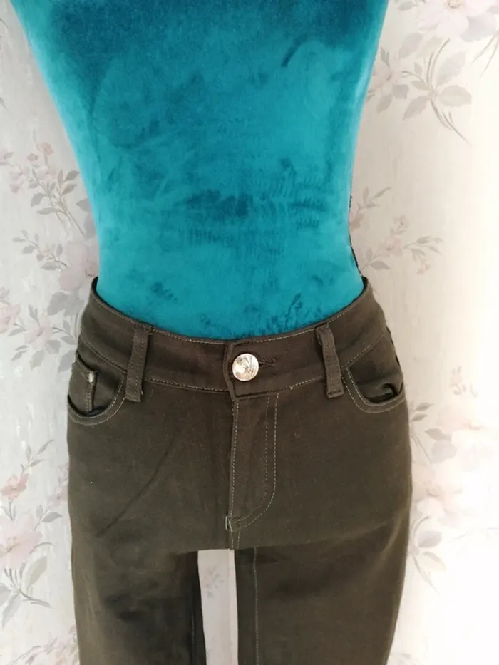 Pantalon kaki skinny / hello miss / (42) - photo numéro 3