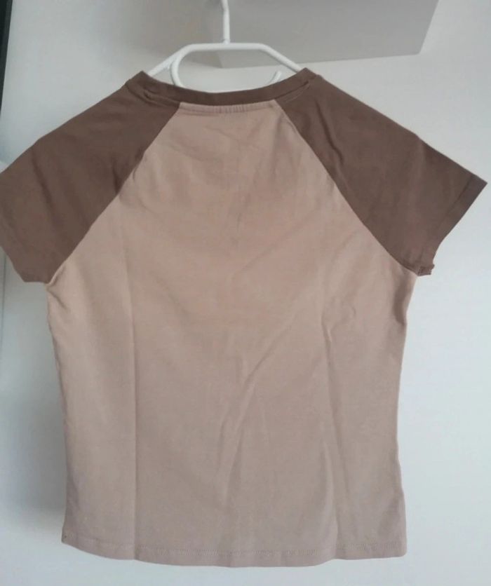 Tee-shirt court marron Pimkie taille M - photo numéro 3