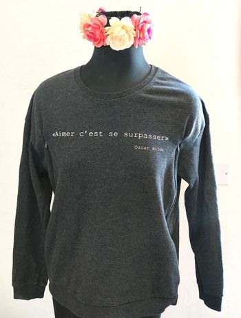 Pull d'allaitement Aimer c'est se surpasser