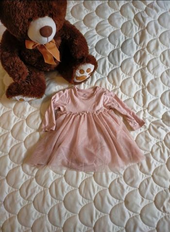 Robe bébé fille, rose pailletée, 6 mois, H&M