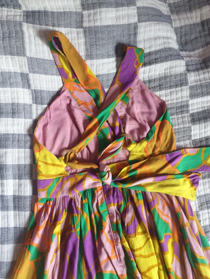 Magnifique robe longue imprimé multicolore PROMOD - photo numéro 2