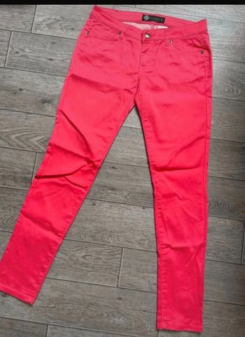 pantalon slim rose flasky jean fin taille 1 / S / 36 marque Kayden k