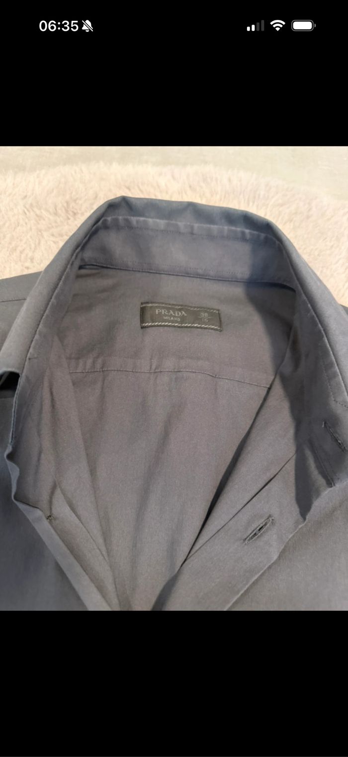 Chemise prada homme taille M gris foncé - photo numéro 3