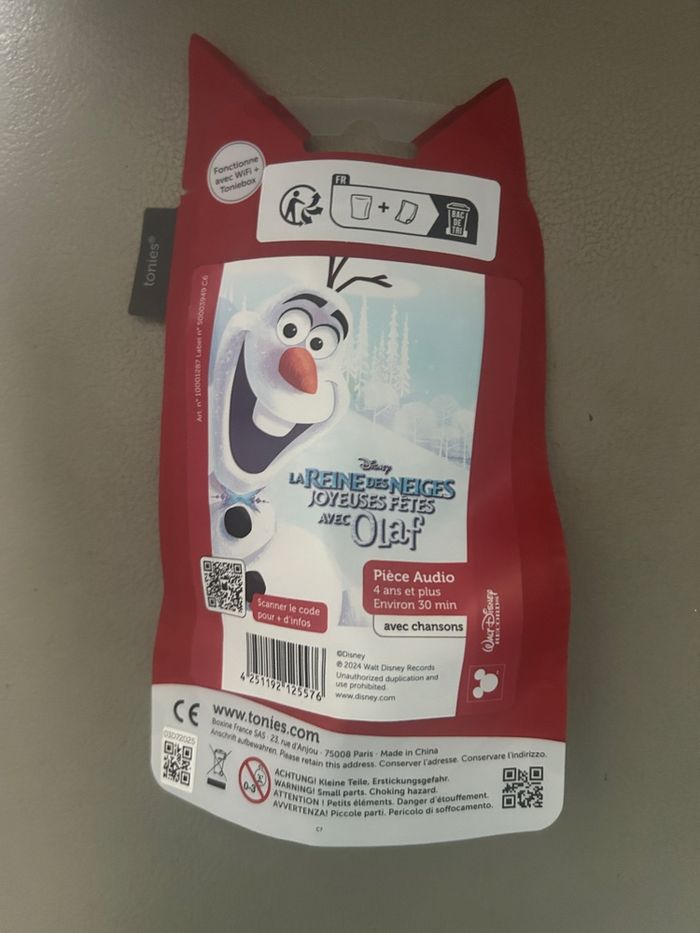 Figurine tonies la reine des neiges olaf pour toniebox - photo numéro 2