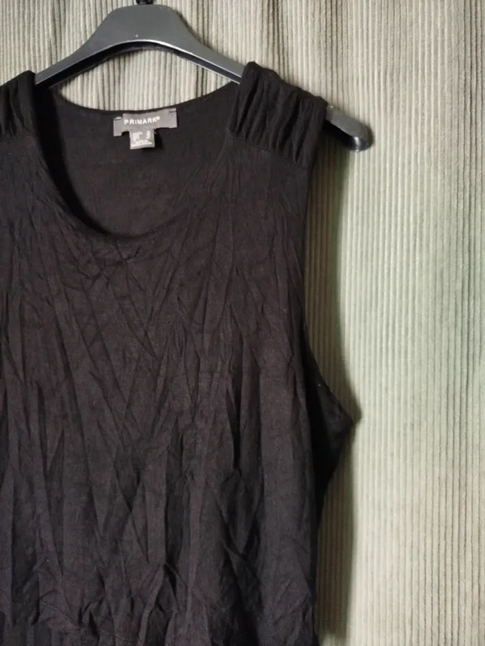Robe longue noire à manches courtes - photo numéro 4